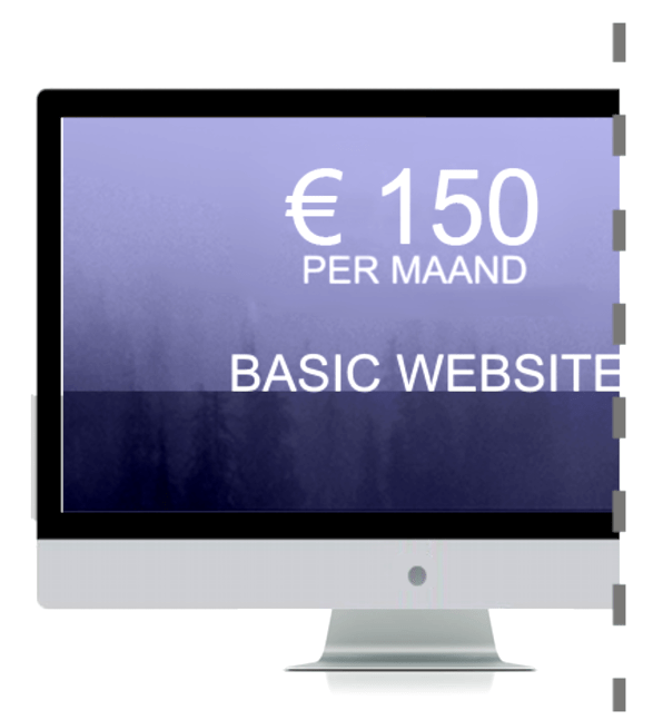 basic website €150 per maand