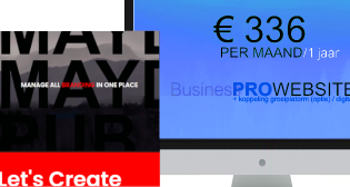 marketing/website-formule &euro; 336 per maand en 1 jaar: slaag in uw marketingdoel